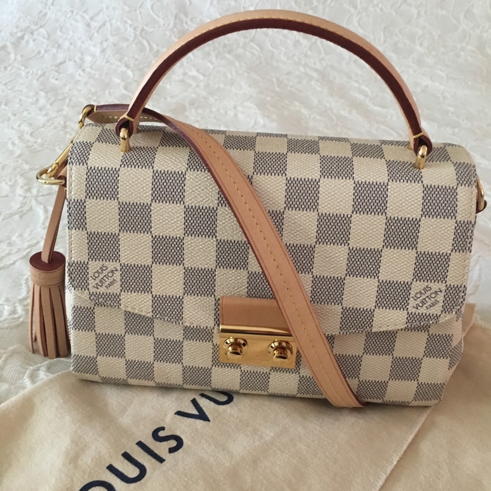 Louis Vuitton Croisette Damier Azur Cancas Bag